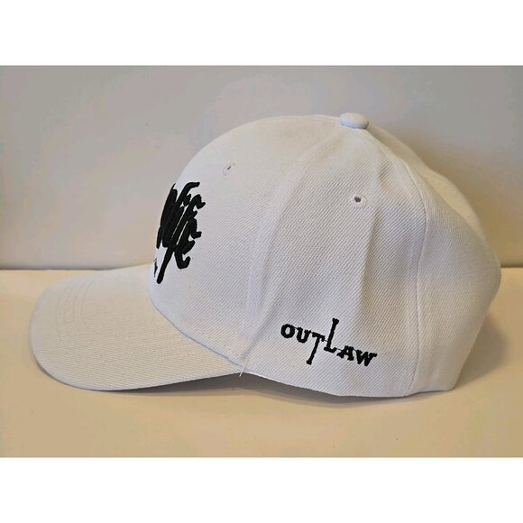 THUG LIFE OUTLAW TUPAC 2PAC EMBROIDERED SNAPBACK BASEBALL CAP HAT White - Picture 5 of 5